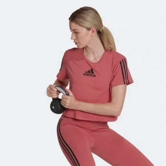 Adidas AEROREADY Made for Training Crop Sport Tee - Size S - Picture 3 of 11